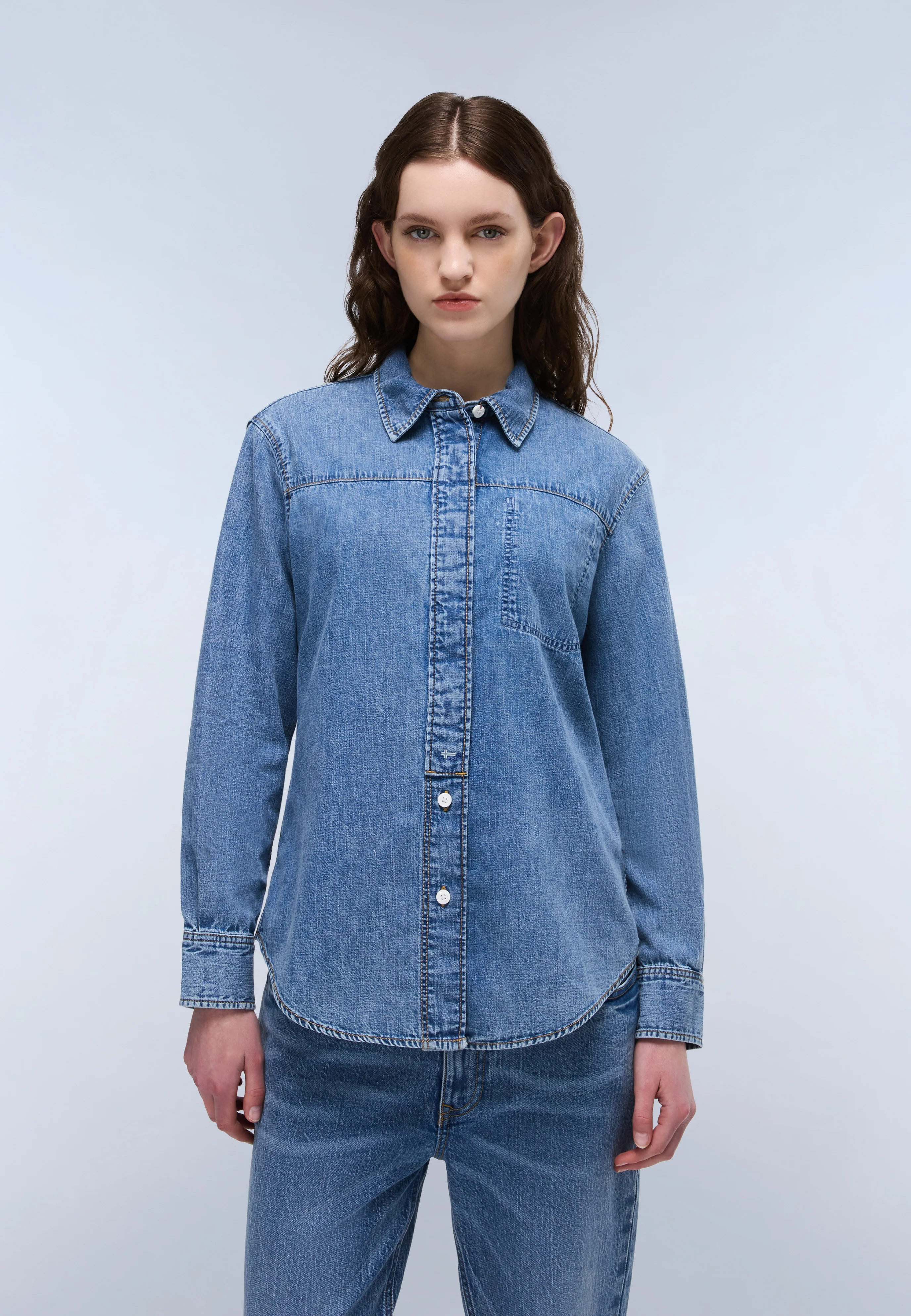 Cimonde Denim Long Sleeve Shirt - Image 4
