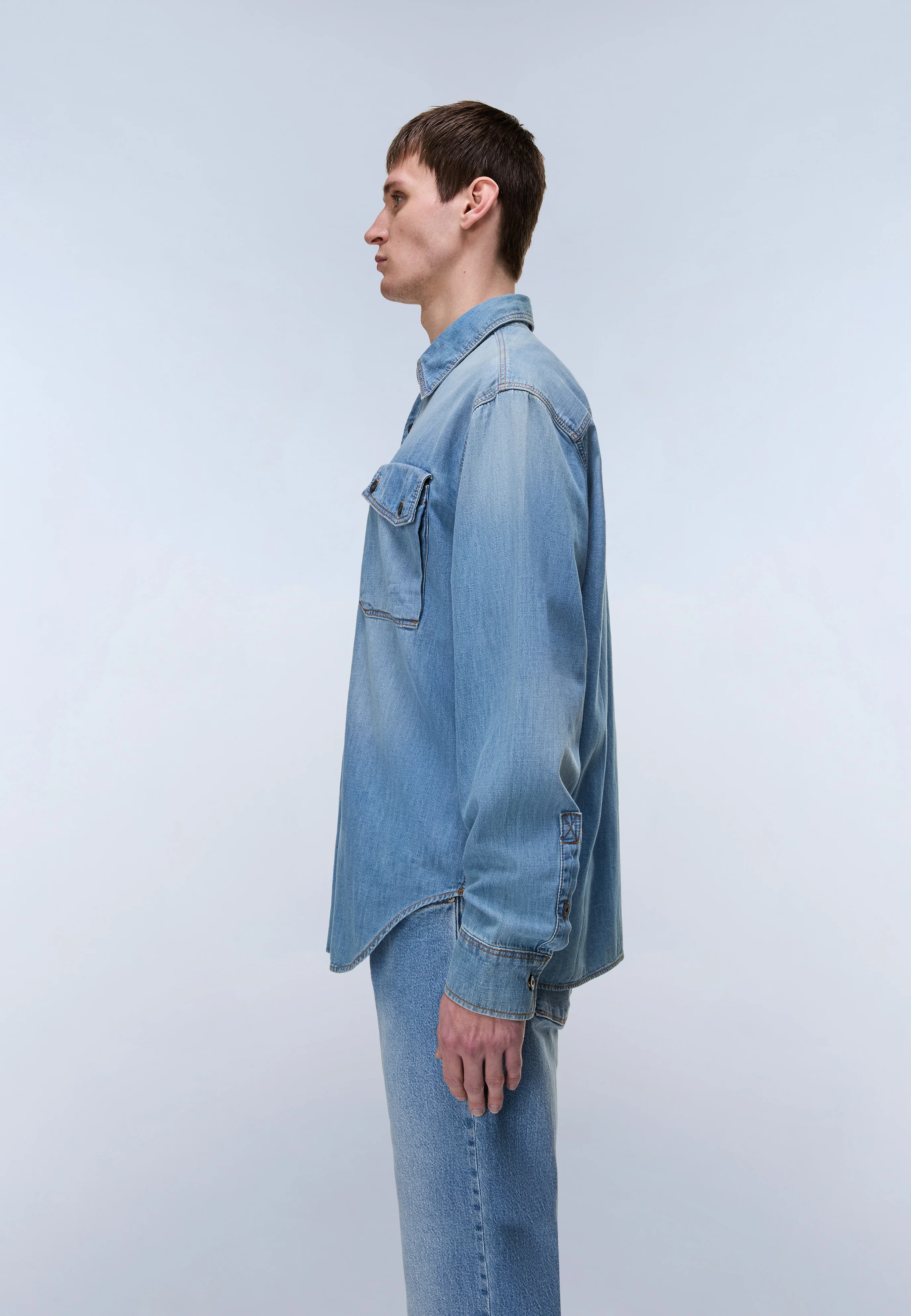 Kiene Denim Long Sleeve Shirt - Image 5